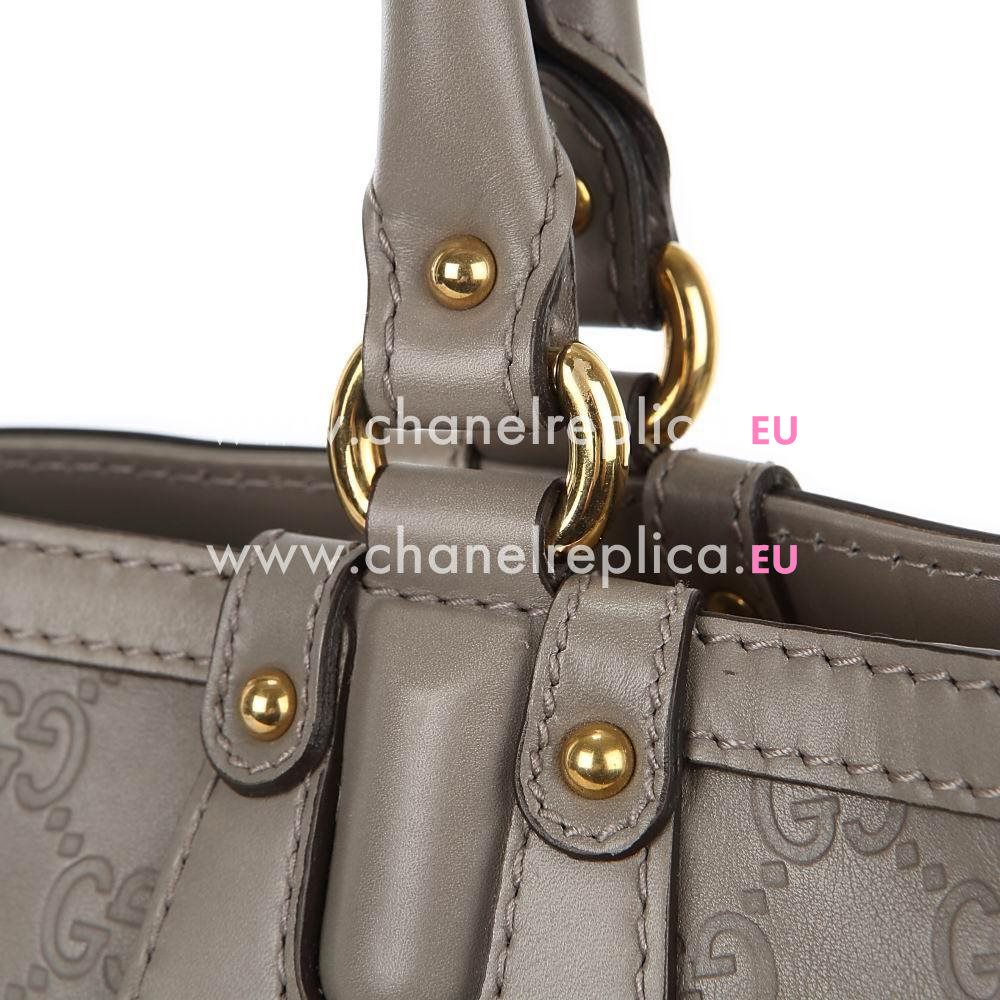 Gucci Scarlett Classic GG Calfskin Leather Weaving Bag In Gray G5623524