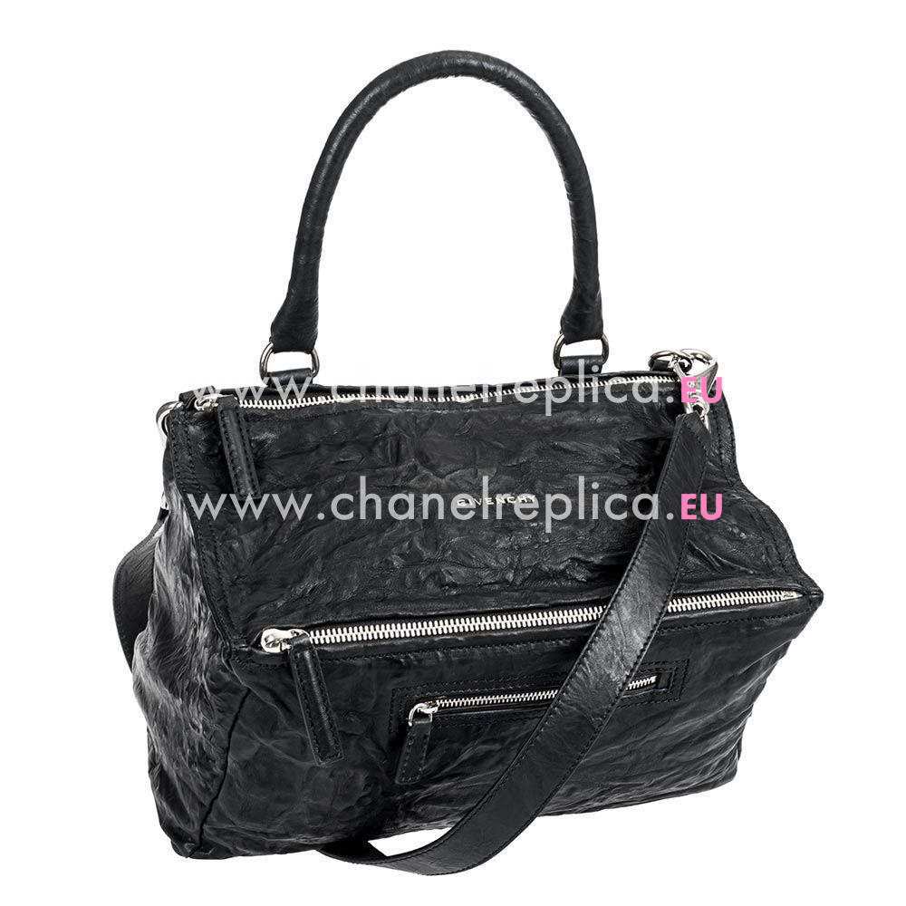 Givenchy Antigona Goatskin Zipper Bag In Black Gi6112011