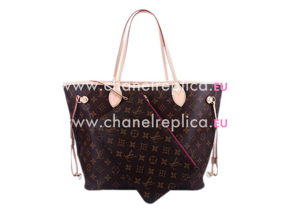 Louis Vuitton Monogram Canvas Neverfull MM Pivoine M41178