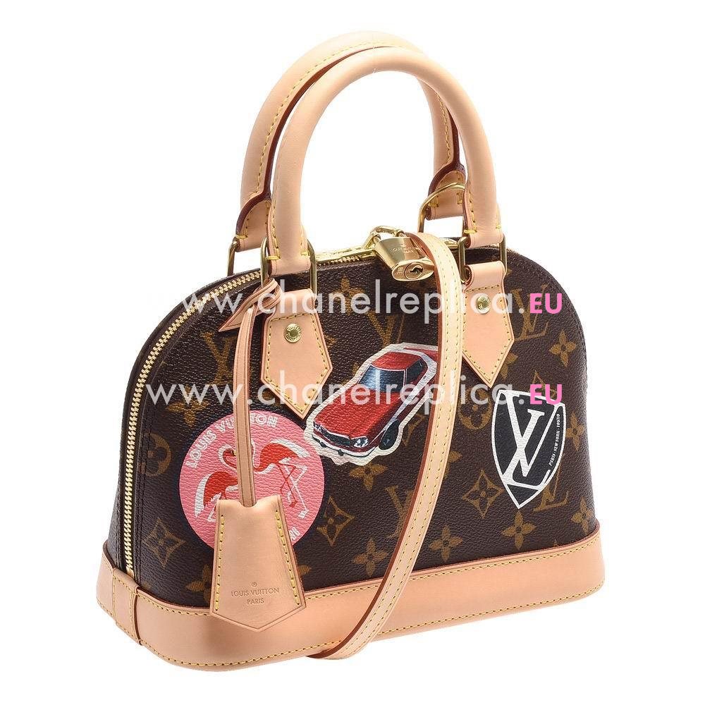 Louis Vuitton Monogram Canvas Alma BB Paster Hand-Shoulder Bag M43230