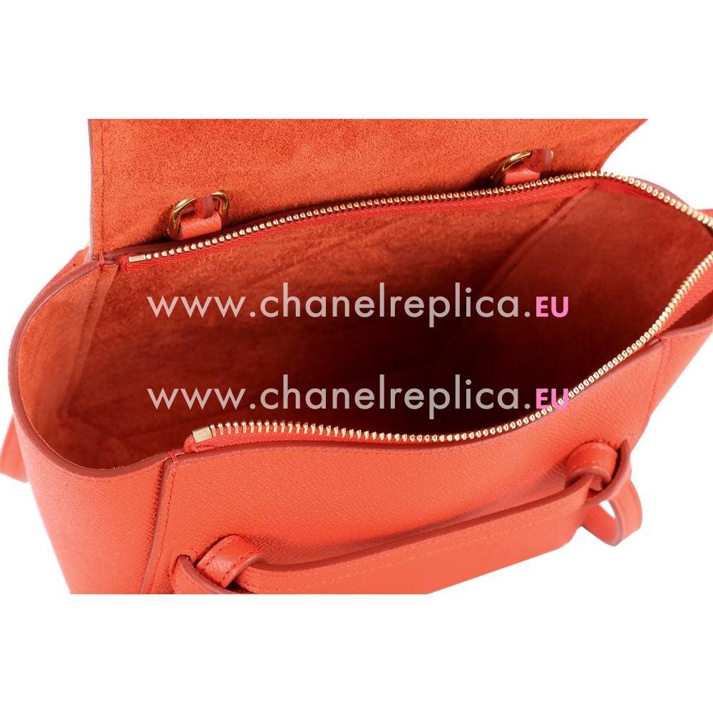 Celine Nano Calfskin Leather Handbag In Coral CE588274