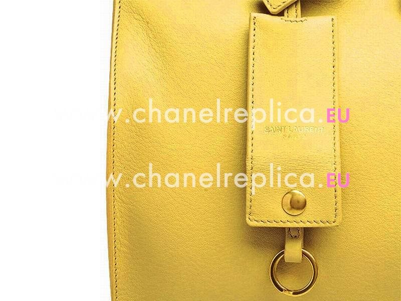 YSL Petit Cabas Chyc Y Calfskin Doctor Small Bag Yellow YSL517849