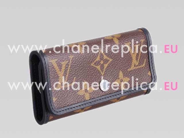 Louis Vuitton Monogram Canvas Brown 6 Key Holder M60165