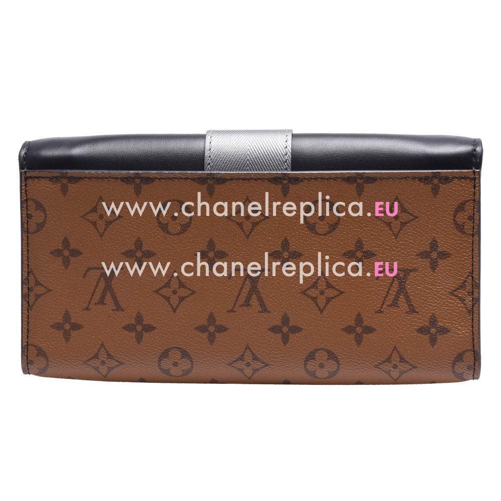 Louis Vuitton Monogram Reverse Column Clutch Shoulder Bag M44101