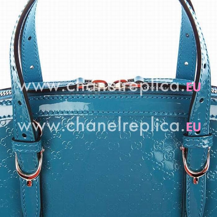 Gucci Emily Guccissima GG Calfskin Bag In Blue G5371542