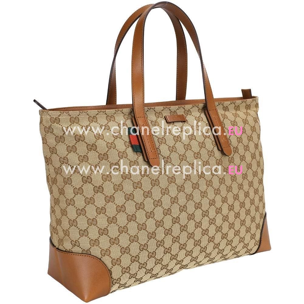 Gucci Classic Calfskin Tote Bag In Brown G5051526