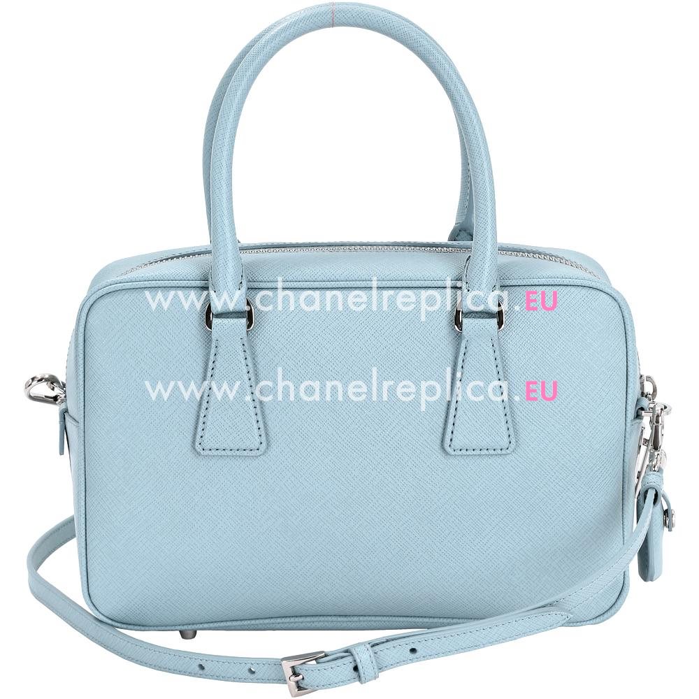 Prada Saffiano Lux Triangle Logo HandBag Light Blue PR8043DC