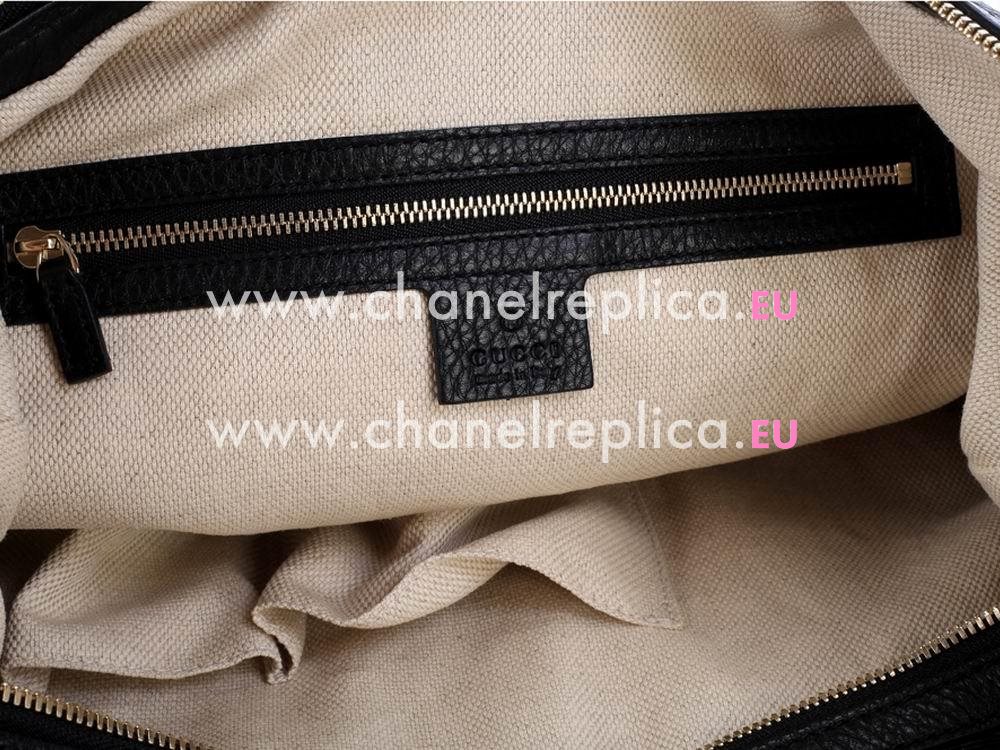 Gucci Calfskin Embossed Soho Totem Bag(Black) G473382