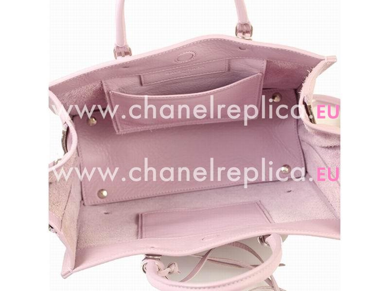 Balenciage Papier A6 Zip Calfskin Gold hardware Bag Light Purple B20558075