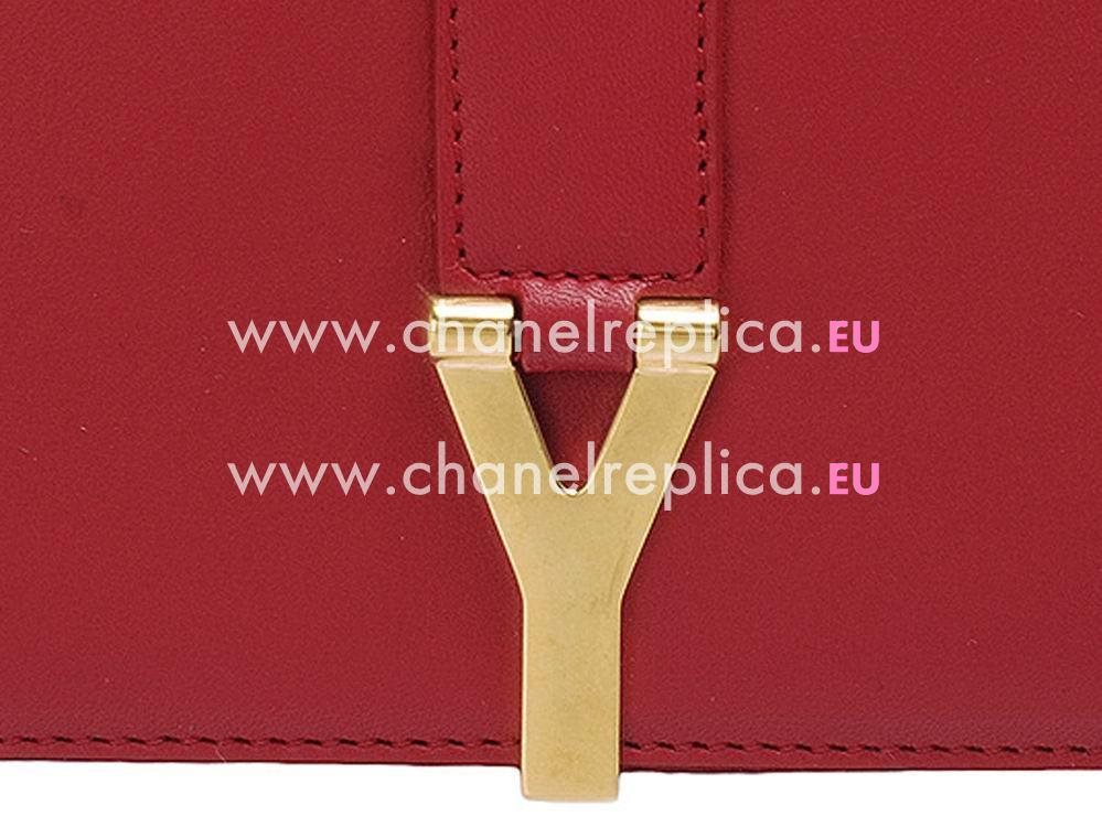 YSL Saint Leather Paris Y Calfskin Small Bag In Red YSL5189702