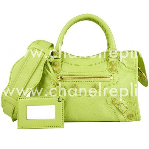 Balenciage City Lambskin Gold hardware Classic Mini Bag Pink Green B5966571