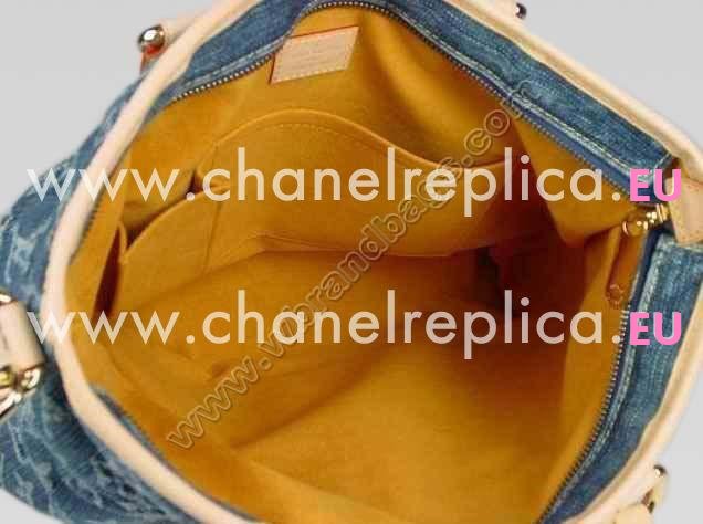 Louis Vuitton Monogram Denim Néo Cabby MM Blue M95349