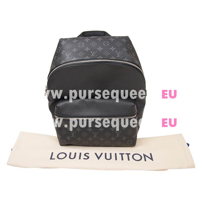 Louis Vuitton Black Taïga Cowhide & Monogram Eclipse Canvas DISCOVERY BACKPACK PM M30230