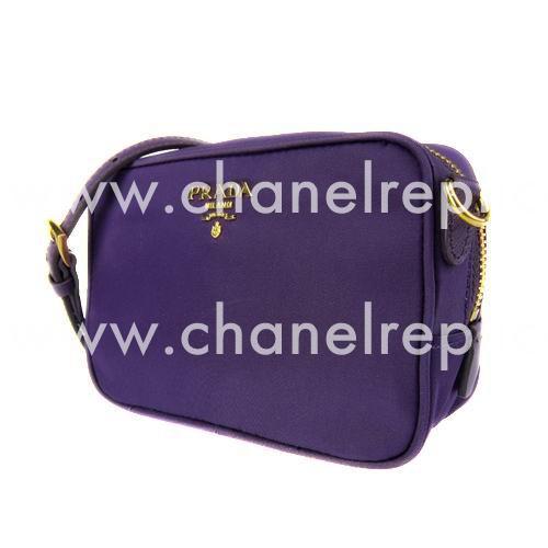 Prada Tessuto Triangle Logo Nylon Mini Size Bag Purple PR5889058