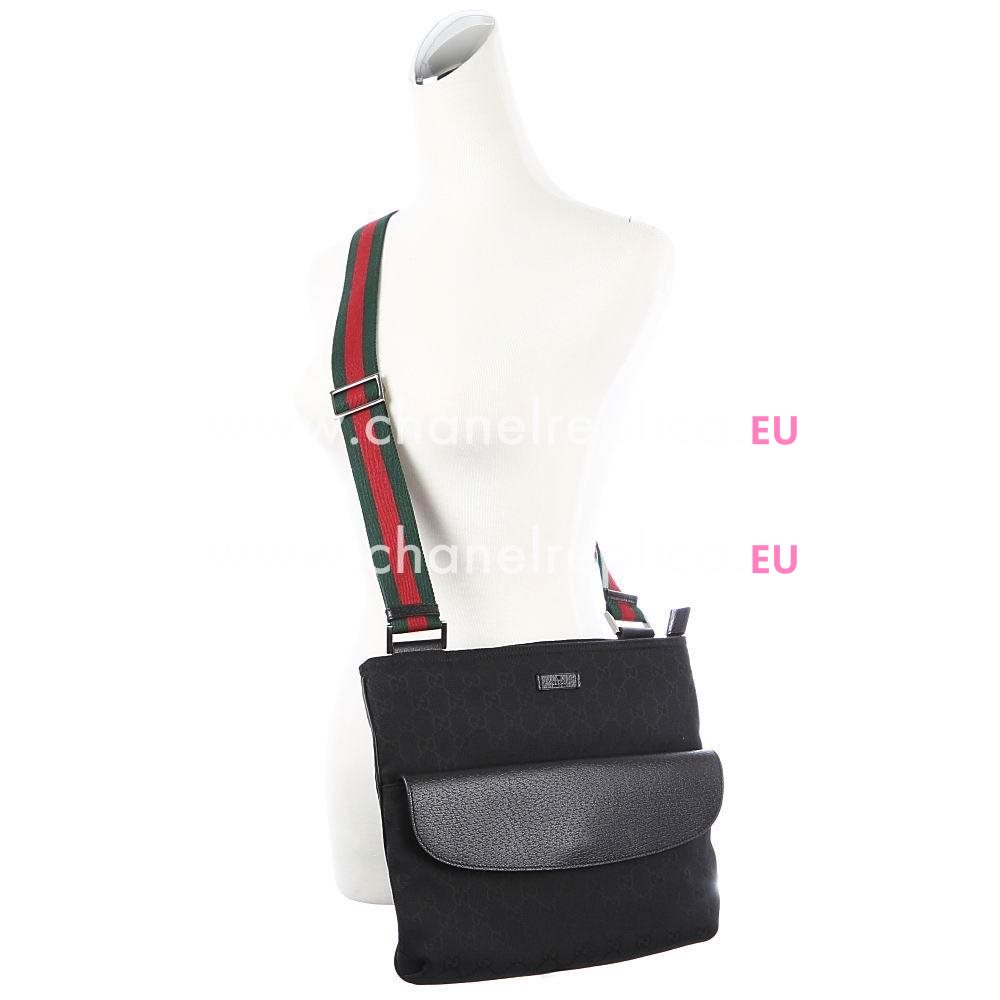 Gucci Classic GG Weaving Shoulder Bag In Black G5651942