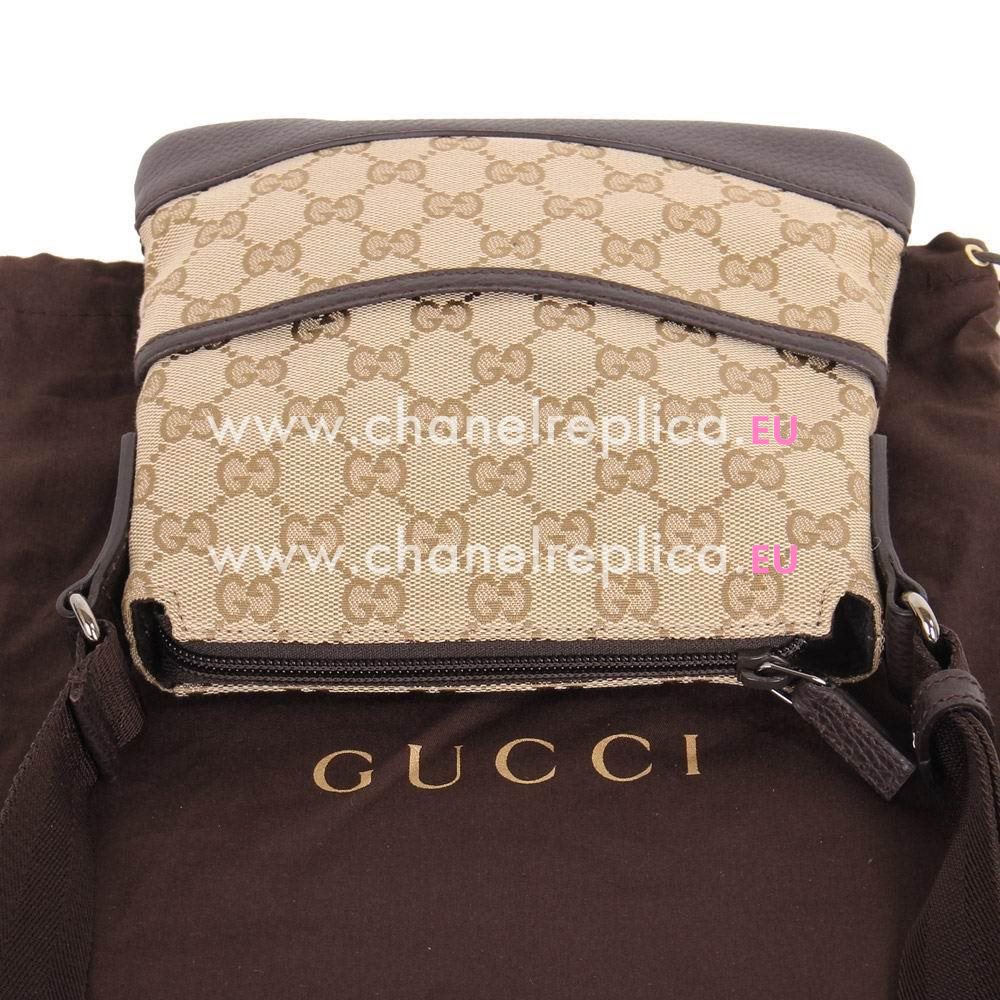 Gucci Plus GG Weaving Leather Bag In COffee G5177791