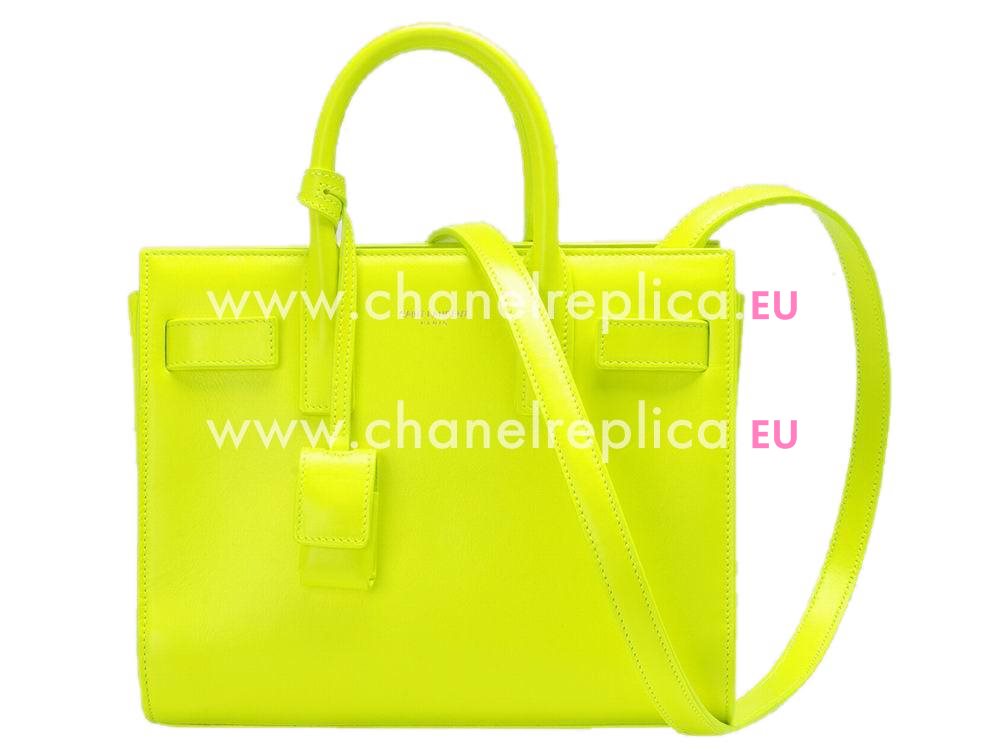 YSL SAC DE JOUR Calfskin Mini Tote Yellow YSL515303