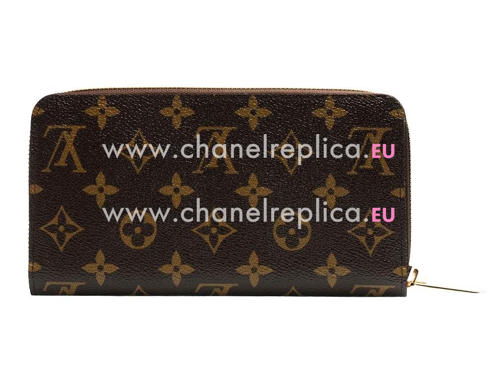 2015 Louis Vuitton Monogram canvas V Zippy Wallet M60928