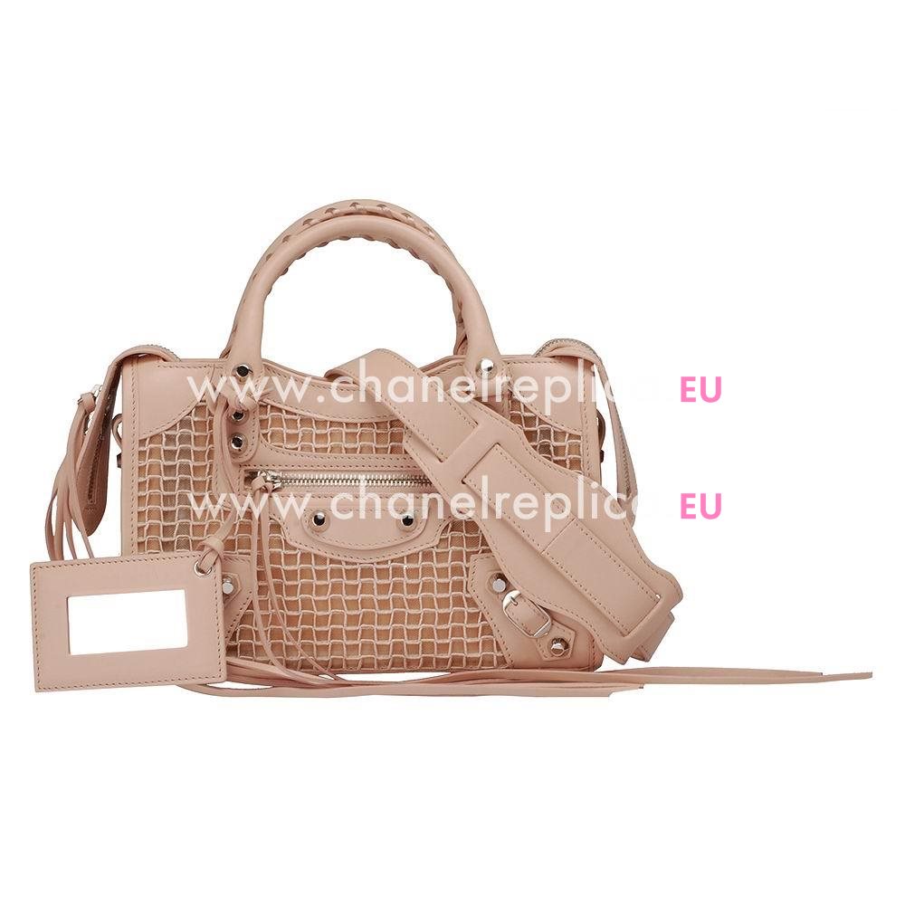 Balenciage City Lambskin Silvery hardware Classic Mini Bag Pink B5404158