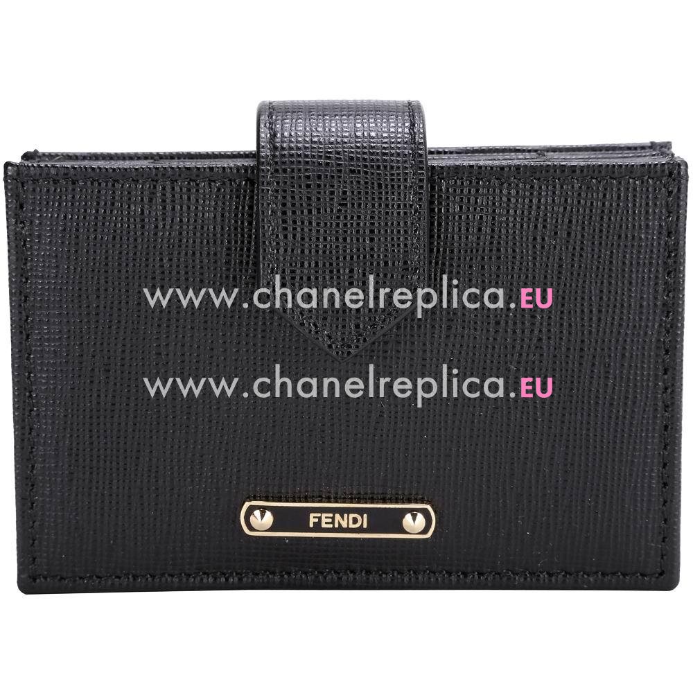 FENDI Calfskin Card Bag Black F5712765