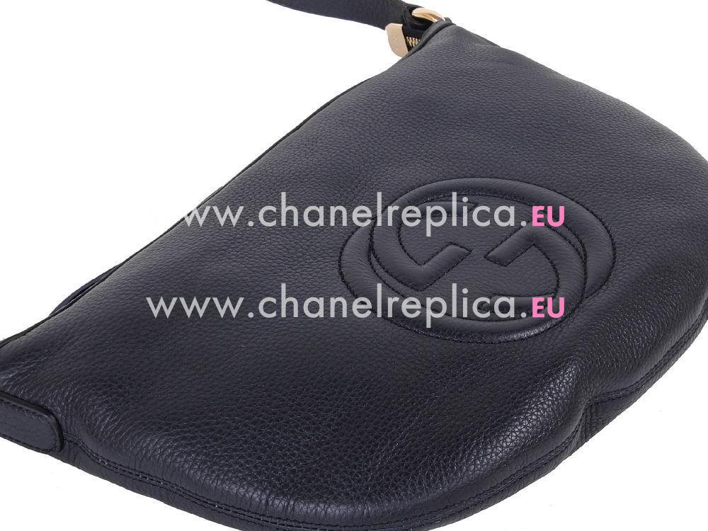 Gucci Soho Working Tote Calfskin Shoulder Bag Dark Blue G5106590