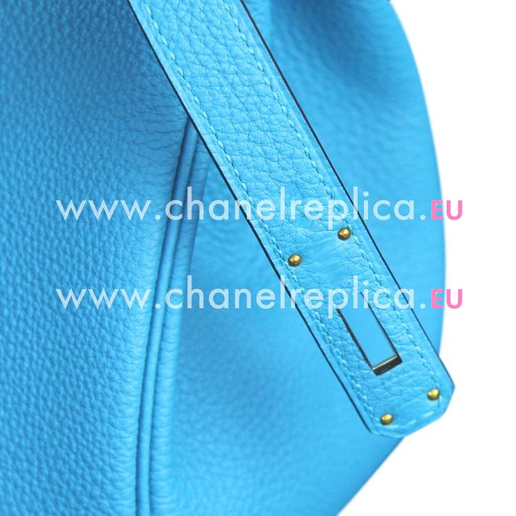 Hermes Birkin 30cm 7B Turquoise Togo Leather Gold Hardware Bag HB1030TBG