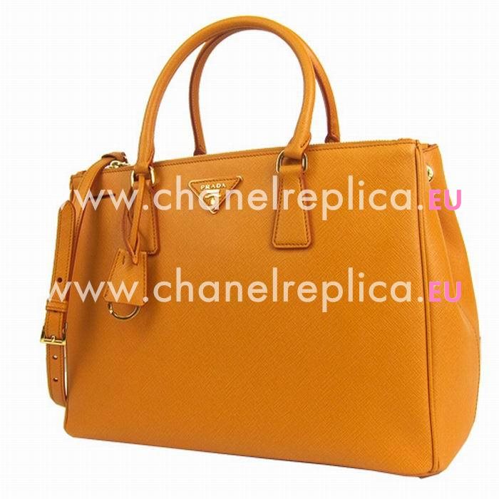 Prada Saffiano Lux Nzv Large Shopping Tote Orange PBN2274