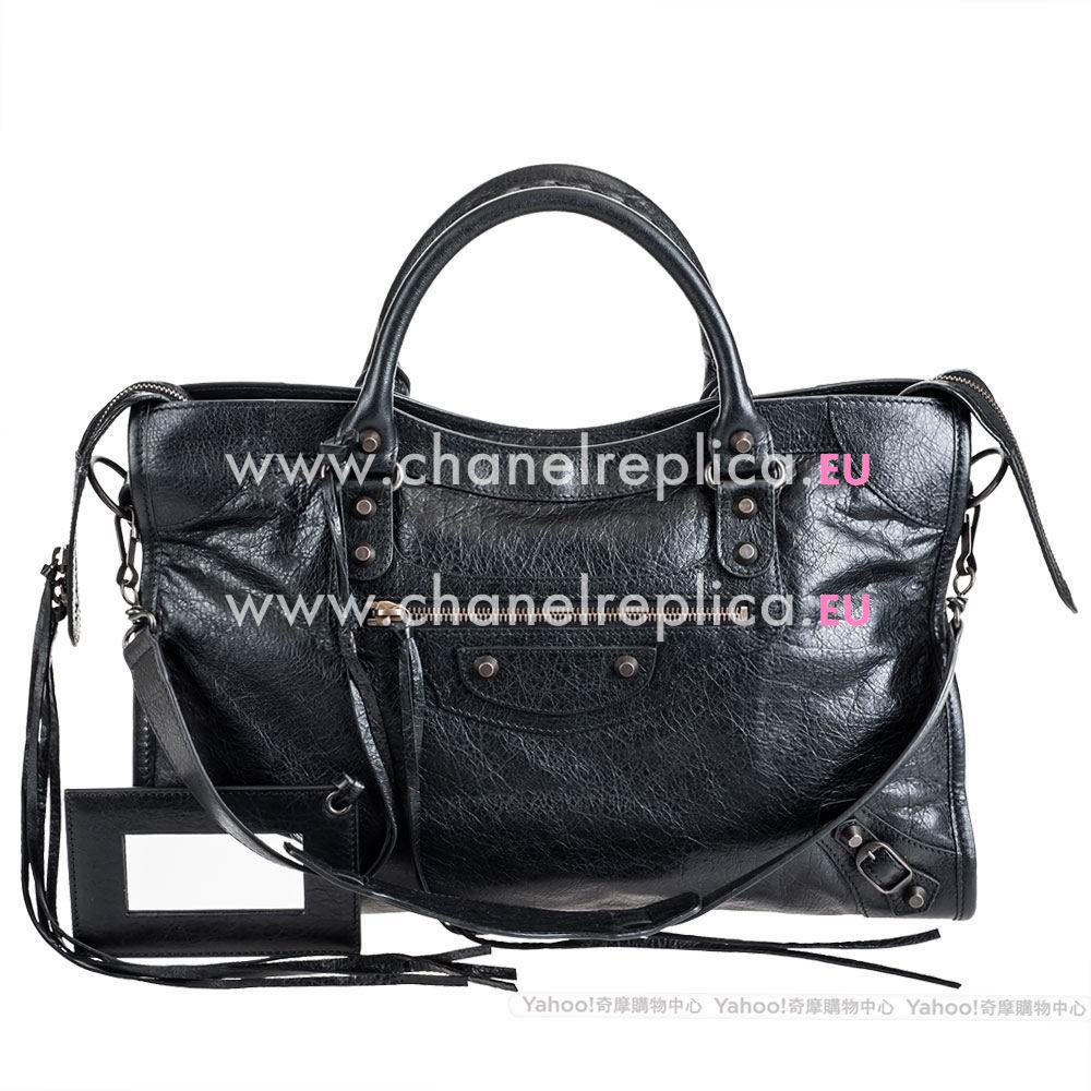 Balenciage City Lambskin Classic Bag Black B5598294