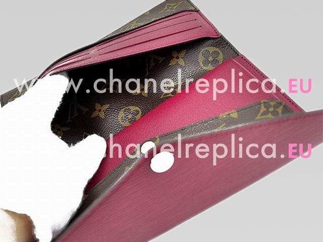 Louis Vuitton Monogram Canvas Marie-Lou Long Wallet Fuchsia M60498