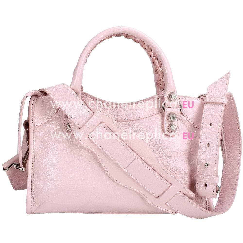 Balenciage City Lambskin Silvery hardware Classic Mini Bag Pink B5059639