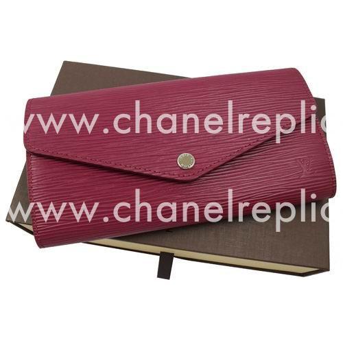 Louis Vuitton Classic Sarah Epi Leather Wallet Fuchsia M60580