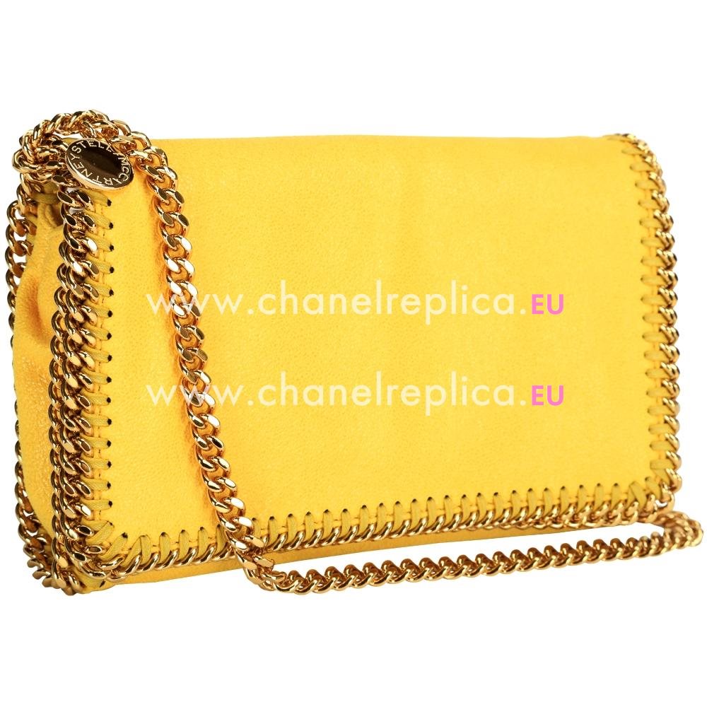 Stella McCartney Falabella Silver Chain Shouder Bag Yellow S536581