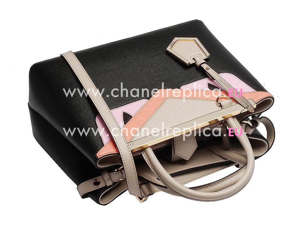 Fendi Monster Roll Calfskin Handle/Shoulder Bag Pink F1548699