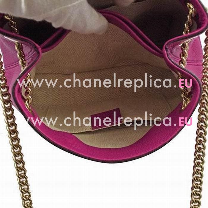 Gucci Soho GG Calfskin Bag Peach Red G5594648