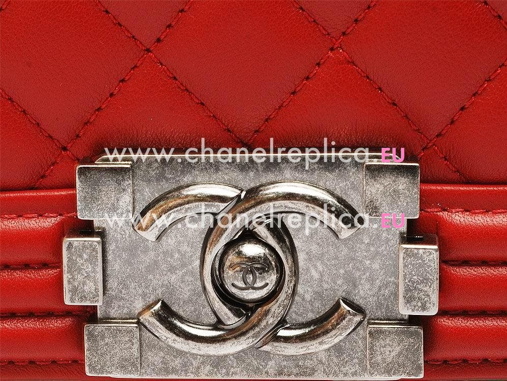 Chanel Lambskin 2.55 Reissue Boy Bag Red A56735