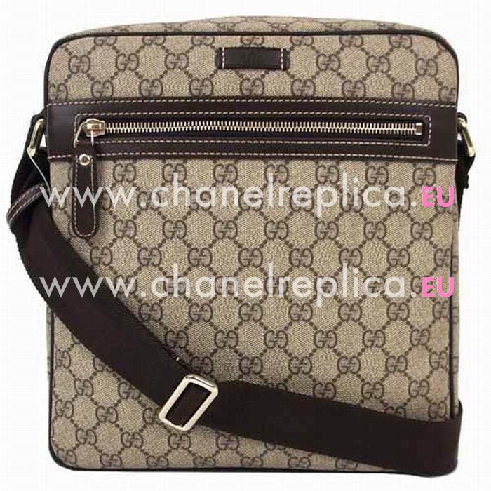 Gucci Plus GG PVC Shoulder Bag In COffee G5177794