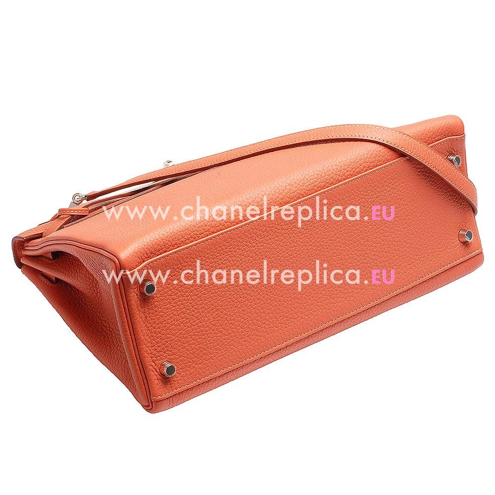 Hermes Kelly 32 Orange Togo Leather Gold Hardware Handbag HK1032RGS