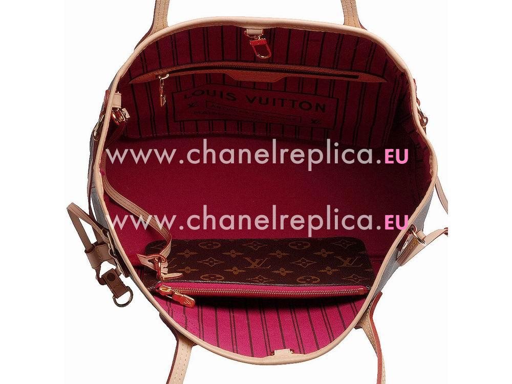 Louis Vuitton Monogram Canvas Neverfull PM Pivoine M41245