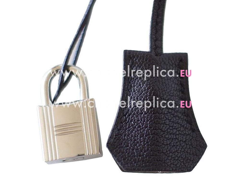 Birkin 30 Black Chevre Leather Palladium Hardware HS6985GH