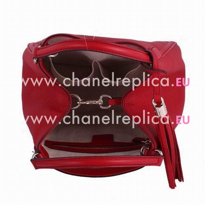 Gucci Soho GG Caviar Calfskin Bag Red G5594644