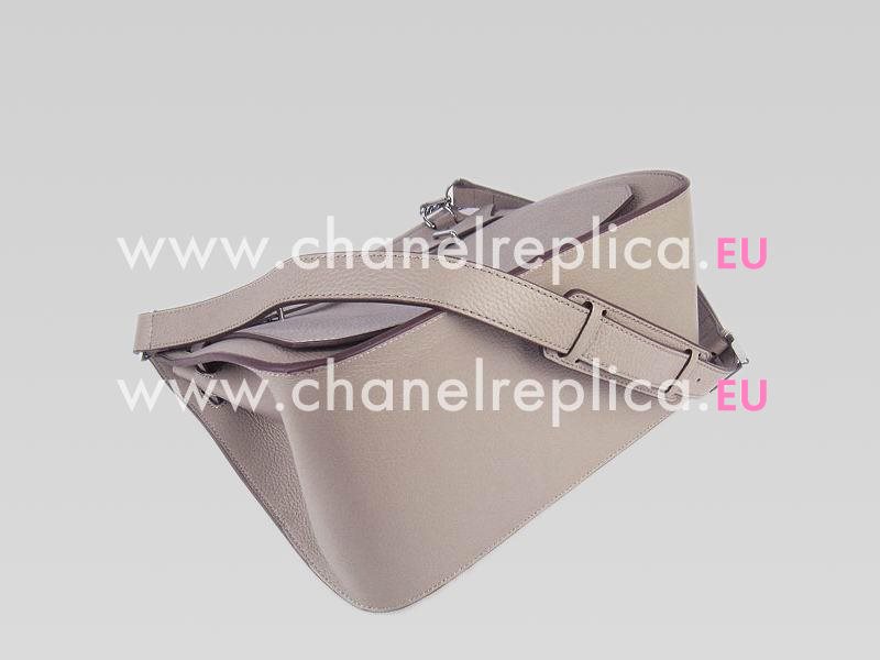 Hermes Jysiere Clemence 31cm Shoulder Bag Gray(Silver) H1096GS