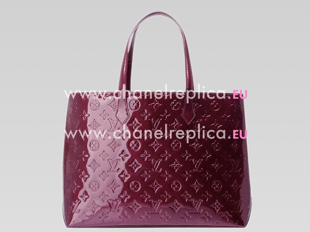 Louis Vuitton Monogram Vernis Wilshire MM Rouge Fauviste M91646