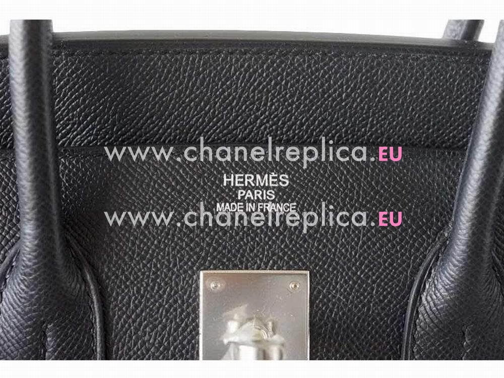 Hermes Birkin 35 Epsom Leather Jet Black Palladium Hand Sew H1035BSS