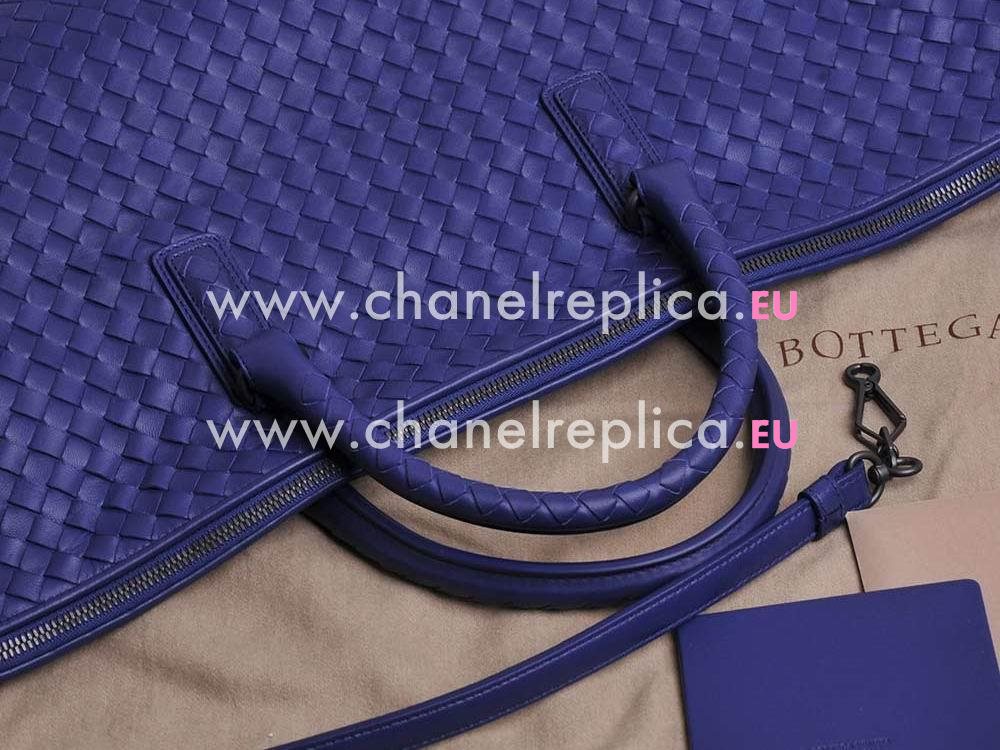 Bottega Veneta Nappa Woven Bag Shoulder Bag RoyalBlue BV193785