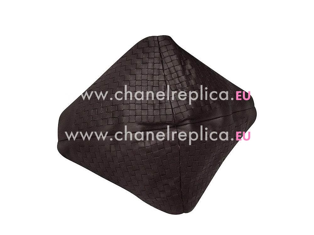 Bottega Veneta Intrecciato Nappa Shoulder Bag Choclate BV57827