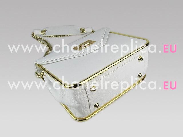 CHLOE SHOULDER BAG 50898 IN BEIGE-WHITE C50898-3