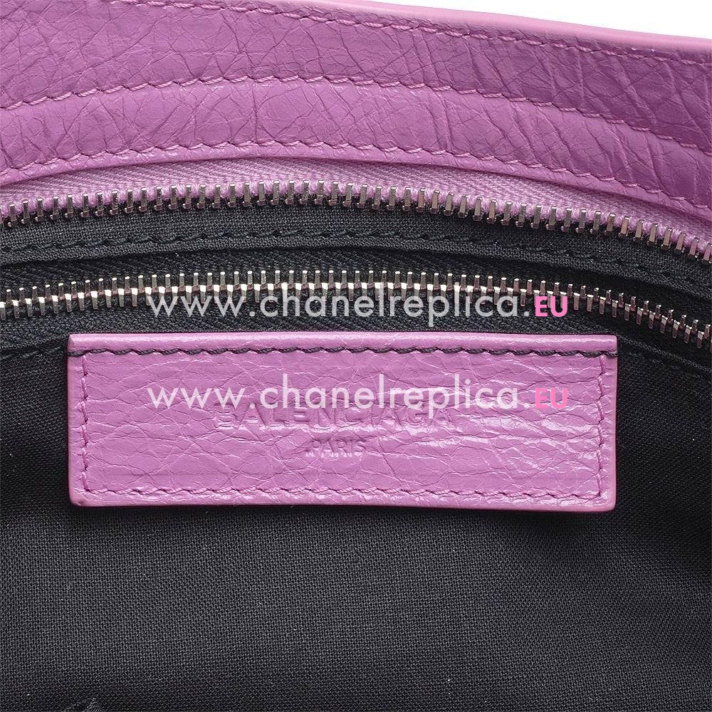 Balenciage City Lambskin Silvery hardware Classic Bag Pink Purple B5598296