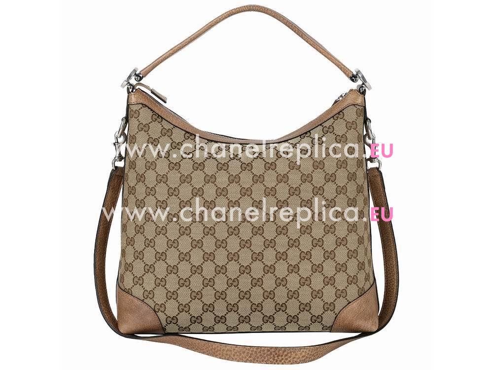 Gucci Miss GG Calfskin Leather Hobo Bag In Brown G5947076