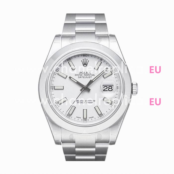 Rolex Datejust Automatic 41 mm Stainless Steel Watch White R116300