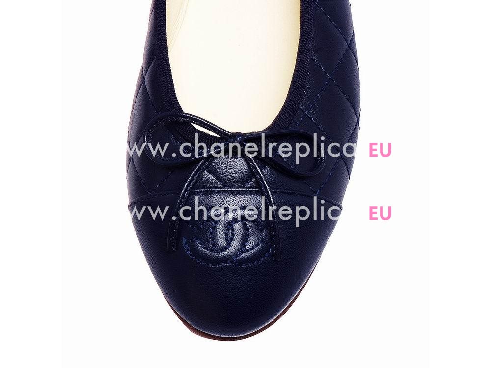 Chanel Double CC Lambskin Cambon Shoes In Blue C26250